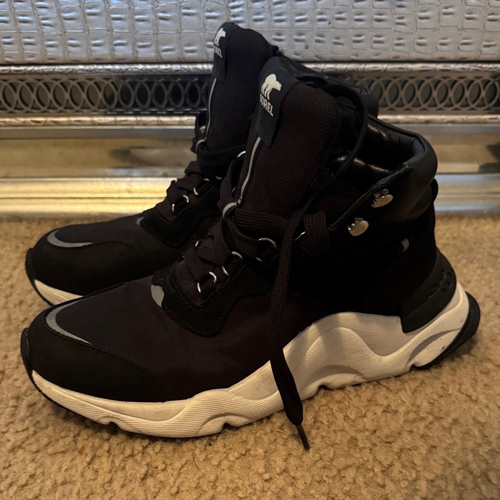 Sorel Women's Black and White Sneakers